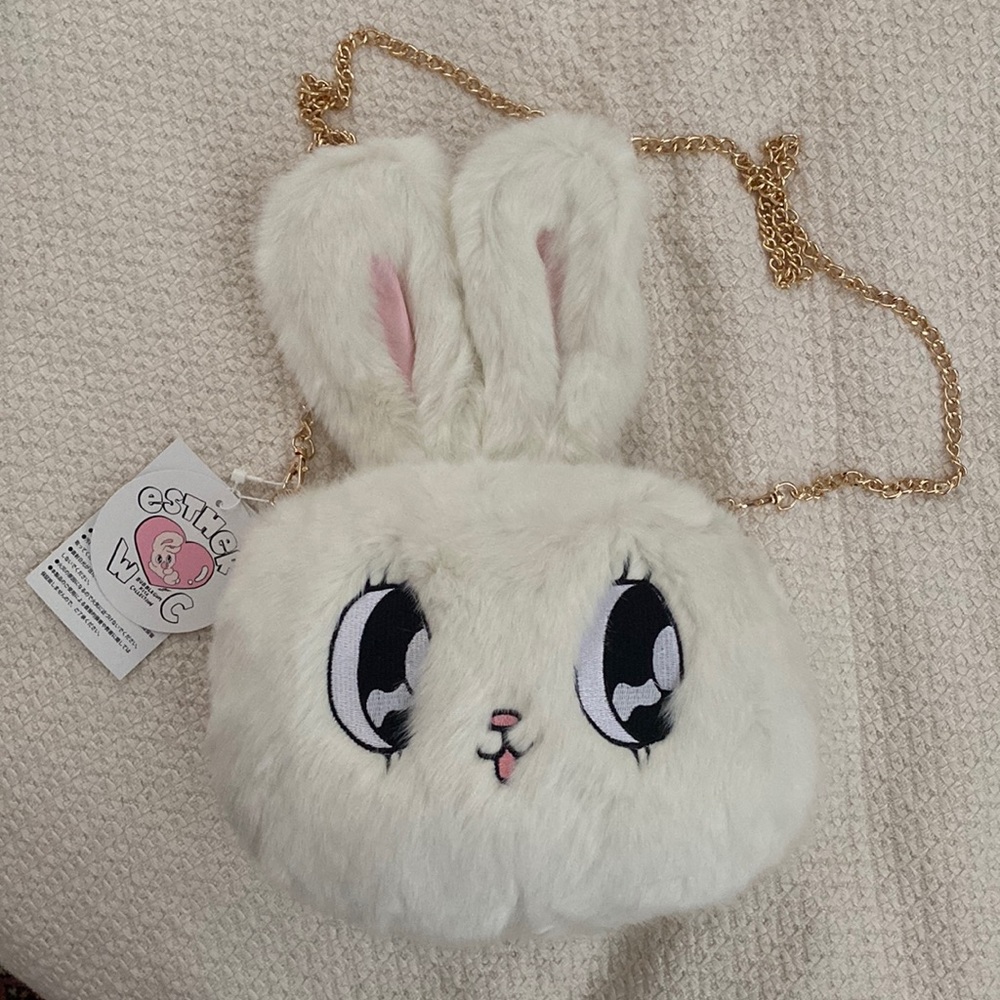 Esther Bunny by Esther Kim x WC Plush Purse Handbag Bubblegum Kiss Collection
